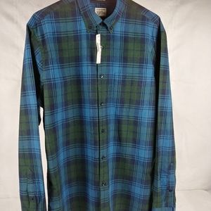 J Crew Blackwatch Slim Cotton Shirt